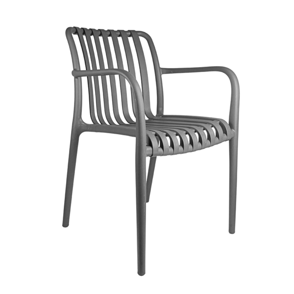 Chaise empilable avec accoudoirs 580x560x810 mm - CHSPPGR-PW11_0