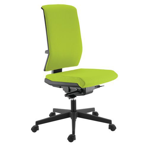 CHAISE TELA TISSU PISTACHE HAUT DOSSIER SYNCHRO PLUS - SOKOA