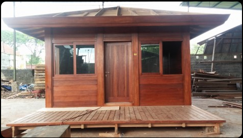 Chalet en bois plain-pied / 20 m² / en kit / toit multipente_0