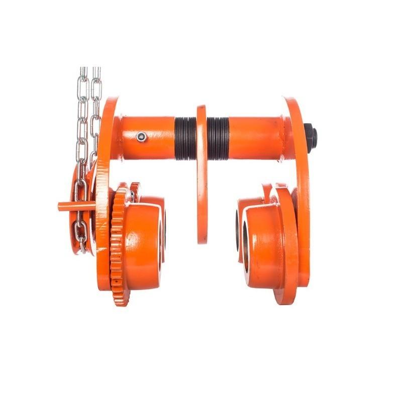 Chariot porte-palan mécanique GCL5Tx6M - capacité 5 tonnes - hauteur 6 mètres_0