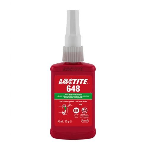 COLLE À MÉTAUX HAUTE RÉSISTANCE LOCTITE 648 ACRYLIQUE MÉTHACRYLATE 50 ML LOCTITE