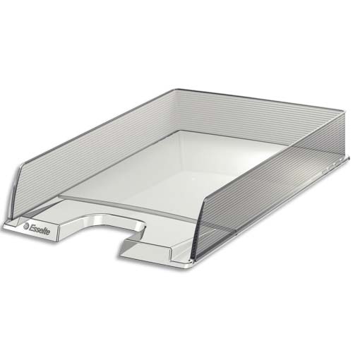 CORBEILLE À COURRIER EUROPOST - TRANSPARENT - L25,4 X H6,10 X P35 CM - LOT DE 6
