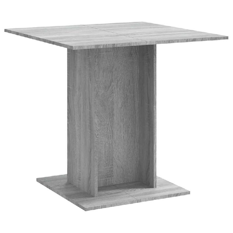 Décoshop26 - Table de salle à manger cuisine design moderne 80 x 80 x 75 cm bois d'ingénierie gris DEC036680 - gris Bois massif 3000261343028_0