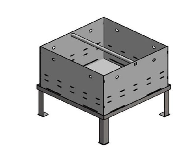 Dégrilleur sur pieds pour regards profonds en inox - grande capacité_0