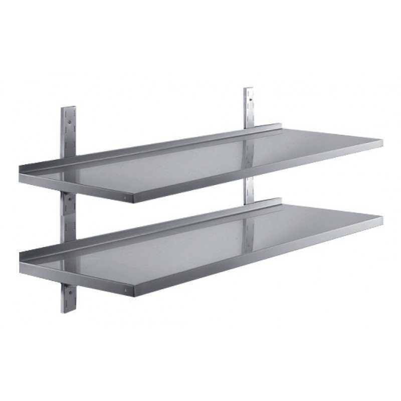 DOUBLE ÉTAGÈRE MURALE BASIC  80/40
