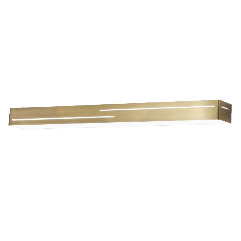 Fabas Luce Applique Murale Led Intégrée Banny 24 W 2260 Lm 3000 K Laiton Satiné - Design Moderne En Métal Et Méthacrylate Pour L'Éclairage Inté_0