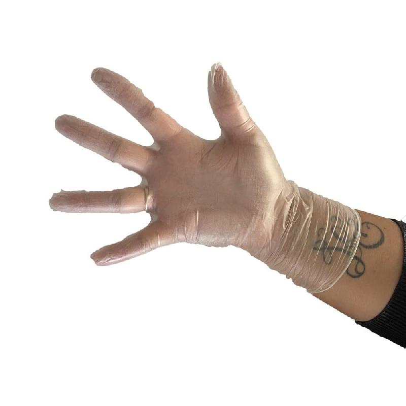 Gants vinyles poudrés blanc Taille S - par 100_0