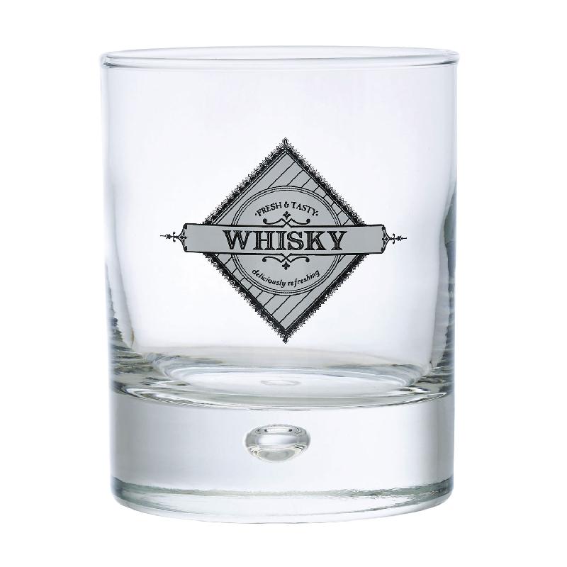 GOBELET FORME BASSE - VERRE À WHISKY DÉCORÉ 29CL - LOT DE 6 - DUROBOR - DISCO