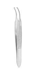 Graefe Pince à Iris courbe.1:2 Dissection.0,5 mm 7 cm Référence: AB 703/05 - NOPA_0