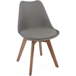 Helloshop26 - Lot de 8 chaises de salle à manger scandinaves assise rembourré pieds en bois hêtre rétro chaise pour salon chambre 01_0001129 - 300_0