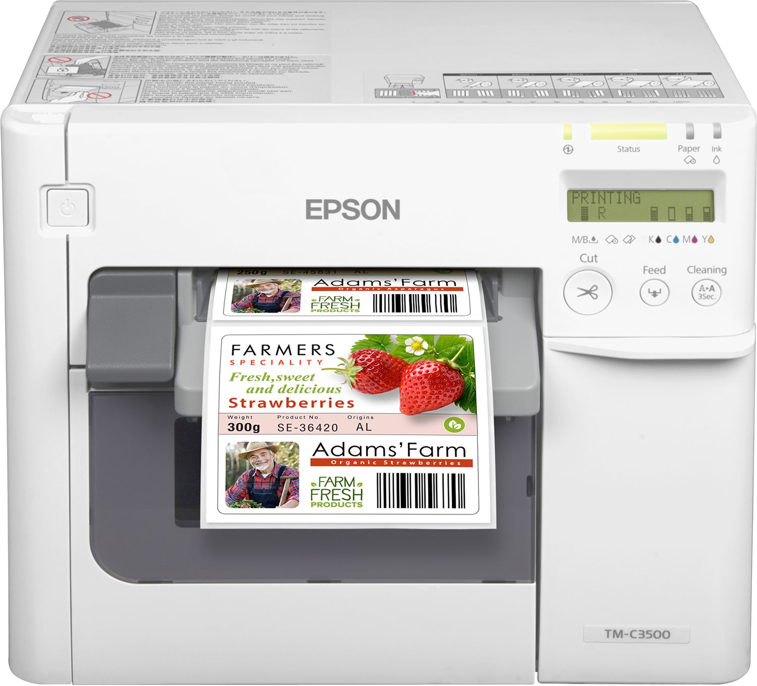 Imprimante jet d'encre couleur Epson C3500 - personnalisation d'étiquettes durable et résistante_0