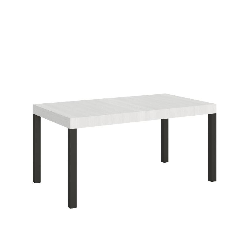 Itamoby Table Extensible 90X160/420 Cm Everyday Frêne Blanc Structure Anthracite - blanc 8050598017883_0