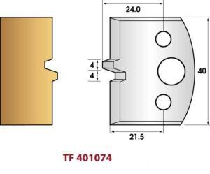 JEU DE CONTRE-FERS DE TOUPIE HAUTEUR 40 MM N°74