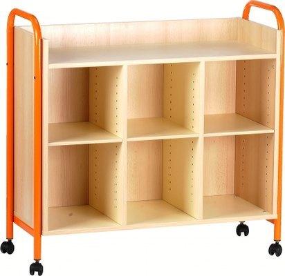 MEUBLE DE RANGEMENT 6 CASES CHLOÉ BLEU RAL 5015 - MANUTAN COLLECTIVITÉS