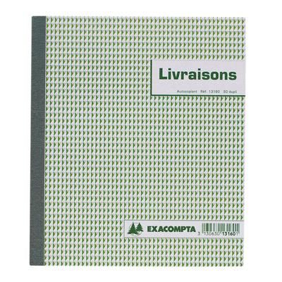 CARNET DE BONS DE LIVRAISON MANIFOLD, TROIS EXEMPLAIRES, 50 FEUILLES TRIPLI SANS CARBONE, 210 X 180 MM (BLOC 50 FEUILLES) - LOT DE 5