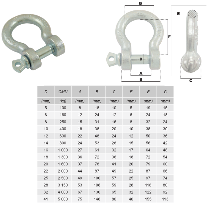 Manilles - Accessoire robuste et polyvalent pour levage et fixation_0