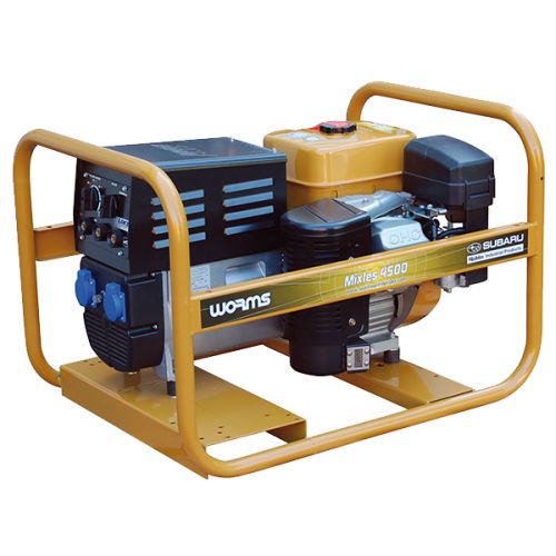 Groupe électrogène mixte 4500 - Worms - 50Hz - Monophasé avec régulation par condensateur_0