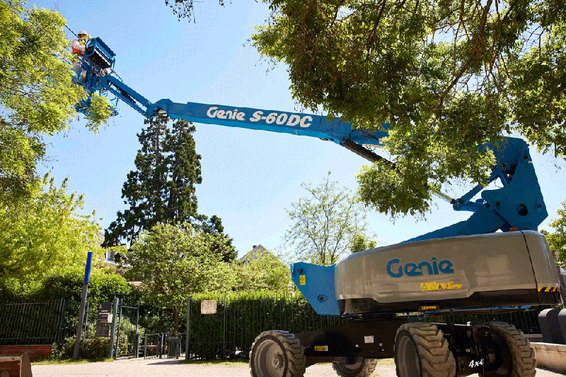 Nacelle élévatrice Genie® S®-60 DC - électrique propre et silencieuse avec moteurs de translation électriques asynchrones super-efficaces_0