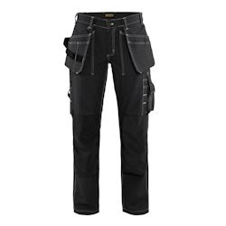 Pantalon de travail artisan femme  100% coton noir T.36 Blaklader - 36 noir textile 7330509500422_0