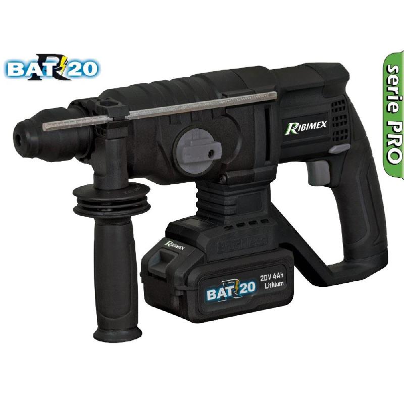 Perforateur SDS R-BAT20 - Batterie 20V 4Ah avec chargeur rapide et valisette accessoires - RIBIMEX_0