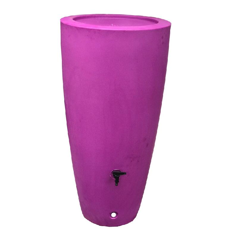 PLAST'UP ROTOMOULAGE Pot conique récupérateur d'eau de pluie aérien 200l - VIOLET - violet 0669014882493_0