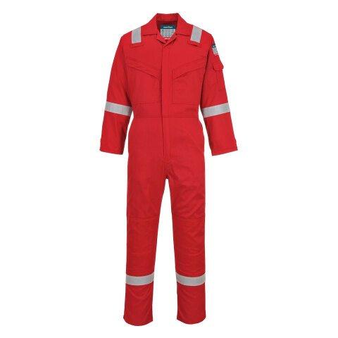 PORTWEST FR21 COMBINAISON ANTISTATIQUE SUPER LÉGÈRE 210G ROUGE - TAILLE XS - STANDARD