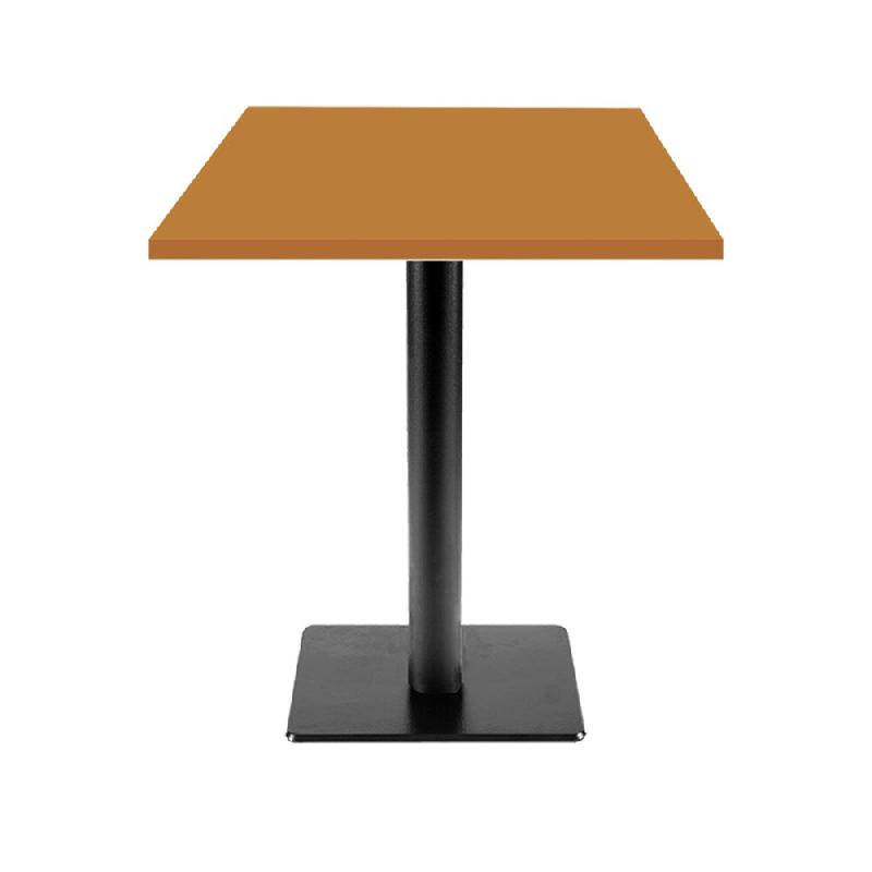 RestooTab - Table Milan T 60x60cm ocre maggese - marron fonte TB-MIT-6060M-MAGG_0