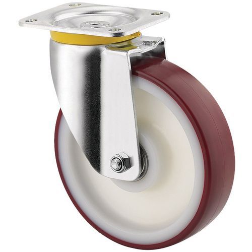 ROULETTE PIVOTANTE ZETA FIXATION AUTOM. 180° 468SUAP160P63 - TENTE
