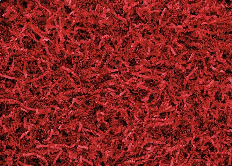 Sizzlepak rouge 024 - Frisure de calage en papier kraft recyclé - Bandes 3 mm pliées en accordéon_0