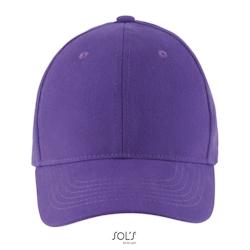 Sol's - Casquette 6 panneaux BUFFALO Violet Foncé Taille Unique - Taille unique violet 3660731337355_0
