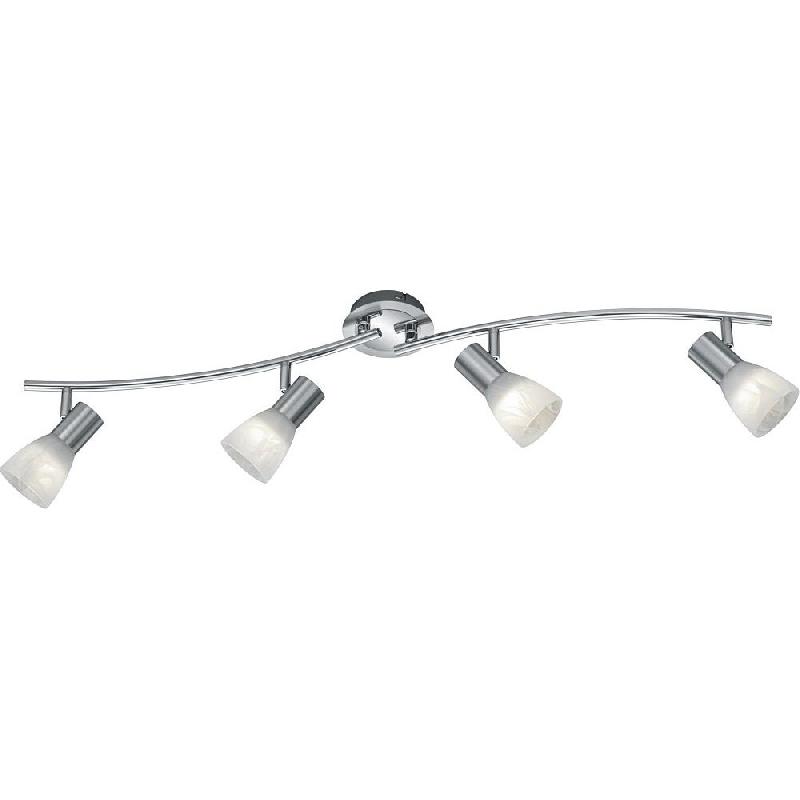 Spot 4 LED orientables nickel mat/verre albâtre - Trio - Levisto - cuivre 4017807281712_0