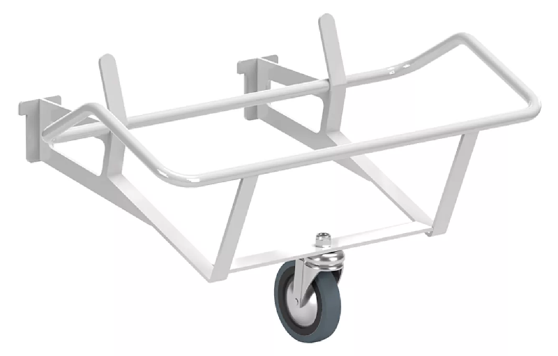 Support en métal rilsan pour seaux 10 et 20 lt, avec roue ø 80 mm_0
