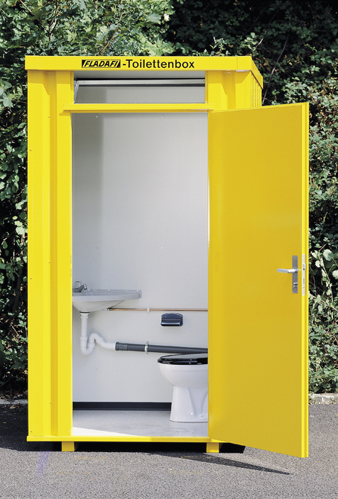 Toilette mobile autonome TB2701 - 140 x 125 x 242.5 cm - Toit et parois en tôle d'acier galvanisé - Porte à double parois_1