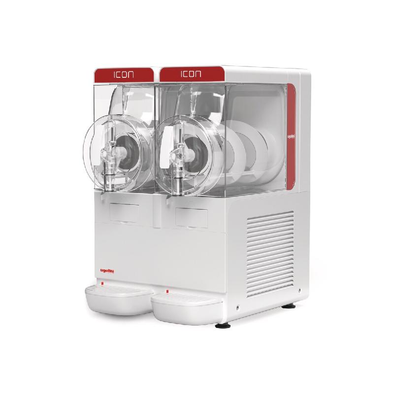 UGOLINI Distributeur de granité & frappé 2 cuves x 11 litres ICON-EASY11/2 - blanc ICON-EASY11/2_0