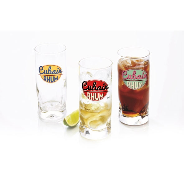 VERRES COCKTAIL 27 CL MOTIF CUBAIN RHUM - SET DE 3 - DUKE - DUROBOR