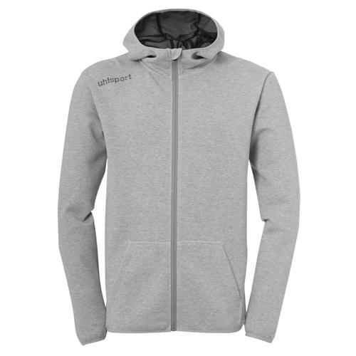 VESTE CAPUCHE ESSENTIAL GRIS CHINÉ UHLSPORT