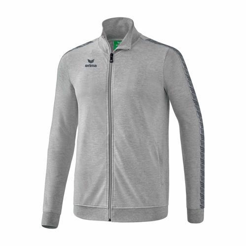 VESTE DE SURVÊTEMENT - ERIMA - TRACKTOP ESSENTIAL TEAM GRIS CLAIR/CHINÉ