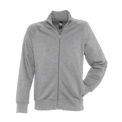 VESTE ZIPPÉE MOLLETON UNI TECH GRIS CHINÉ