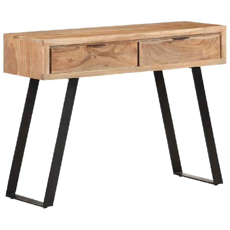 VidaXL Table console 100x35x76 cm Bois d'acacia avec bord naturel Modèle Orion Essence - 323522_0