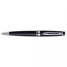 WATERMAN STYLO BILLE POINTE MOYENNE EXPERT CORPS LAQUÉ NOIR MAT,ATTRIBUTS CHROMÉS (CT)
