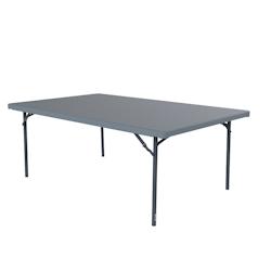 ZOWN Table pliante rectangulaire 200 x 122 cm Imperial200 - gris plastique SP-PT057X001A_0
