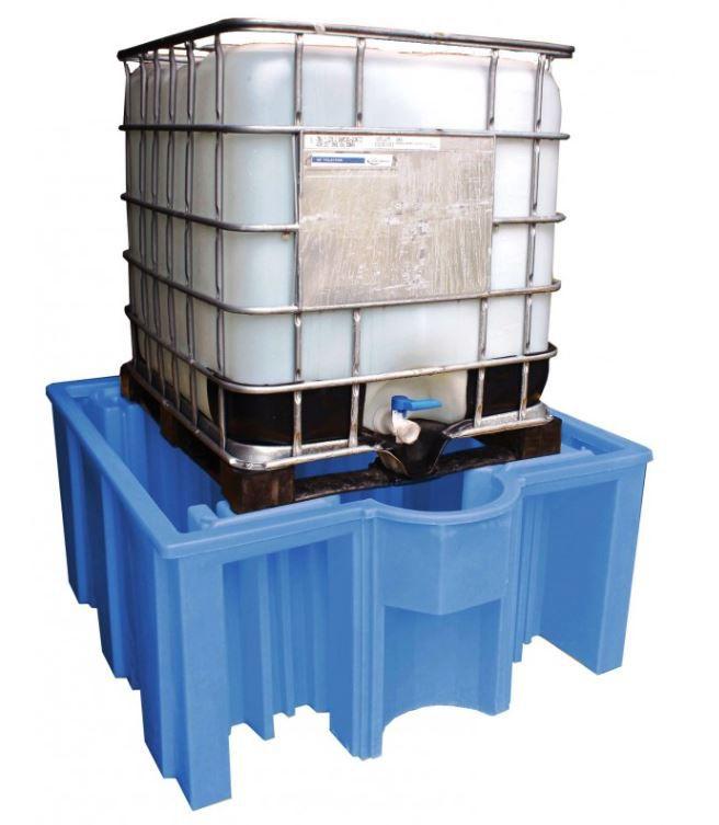 Bac de rétention en polyéthylène pour 1 cubitainer Ecospill OVBIBC1_0