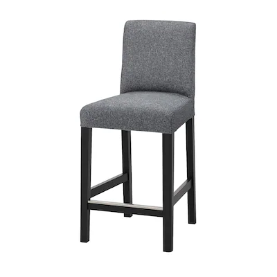 Bergmund - chaise de bar - noir - l45 x h97 x p48 cm_0