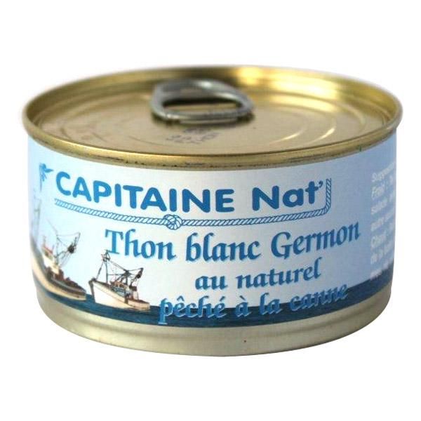 CAPITAINE NAT THON GERMON AU NATUREL 139GR PRODUITS DE LA MER