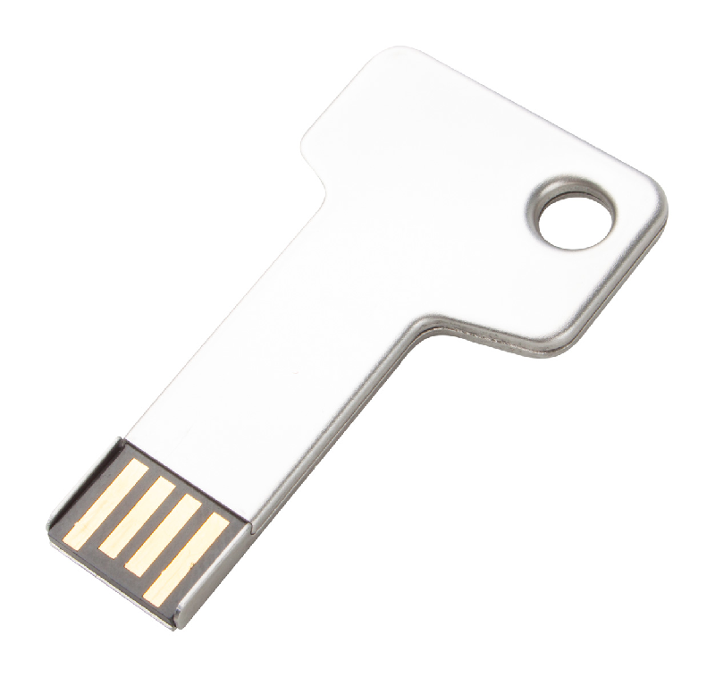 Clé USB publicitaire - en métal argenté - 4/8/16/32 GB - USB 2.0_0