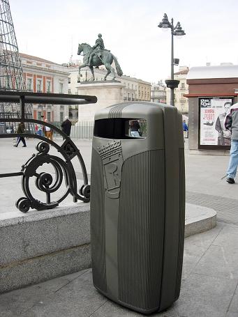 Corbeille publique Cibeles - capacité 80L_0