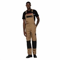 Dickies - Salopette à bretelles pour homme beige noire EVERYDAY Kaki / Noir Taille M - M vert 5053823466510_0