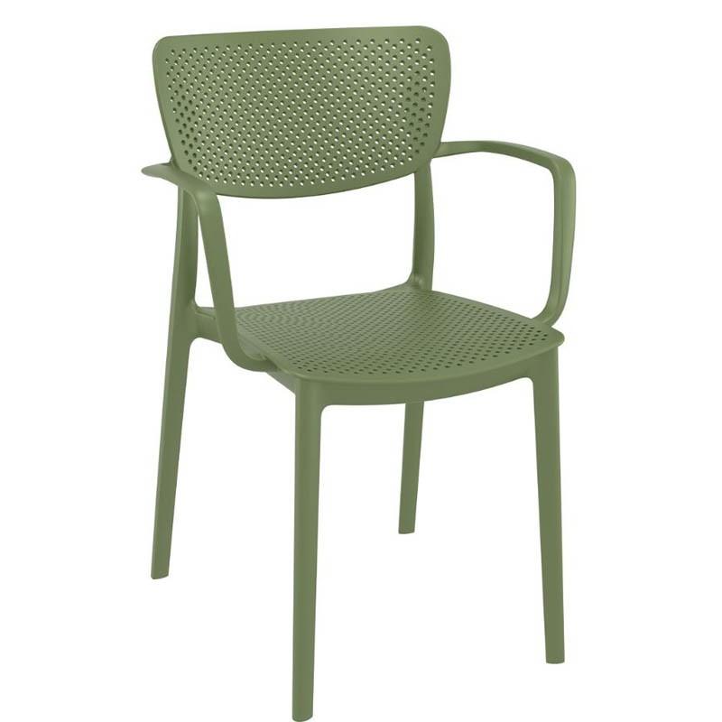 Fauteuil terrasse restaurant Loft - VERT OLIVE_0