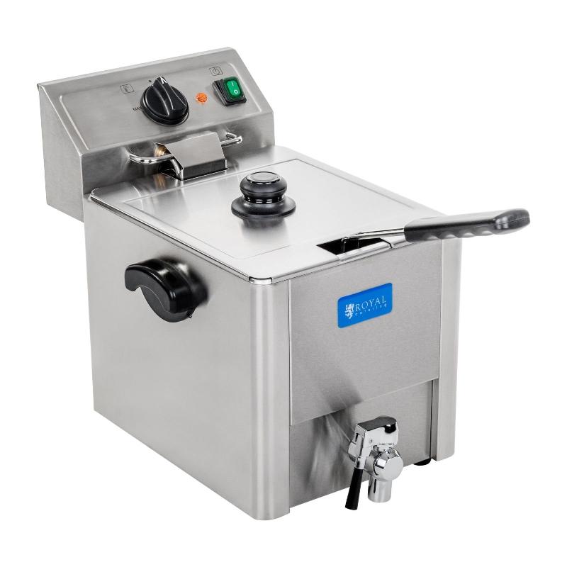 FRITEUSE ACIER INOX 1 BAC 13 LITRES CUVE AMOVIBLE AVEC THERMOSTAT EGO PROFESSIONNELLE 3614013_0