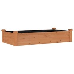 Helloshop26 - Jardinière bac lit surélevé plantes fleurs terrasse jardin de jardin doublure 120 x 60 x 25 cm bois massif sapin 02_0039837 - 3000218_0